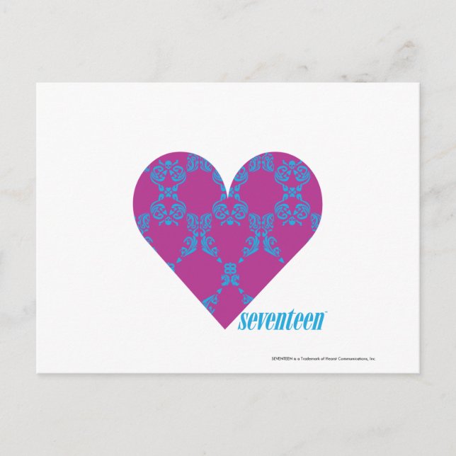 Postal Damask Aqua-Purple 4 (Anverso)
