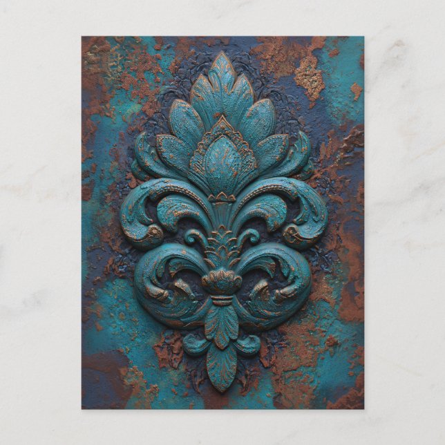 Postal Damask Embossed Fleur-De-Lis (Anverso)