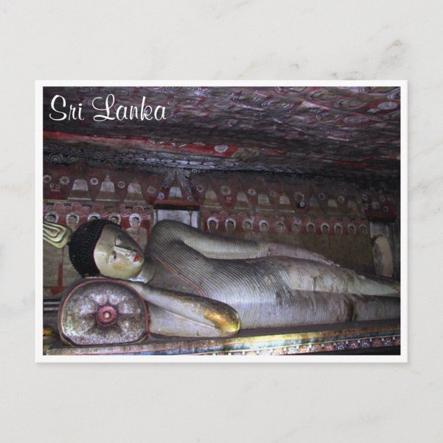 Postal dambulla cave buddha (Anverso)