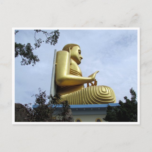 Postal dambulla golden buddha (Anverso)