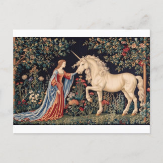 Postal Dame à la licorne