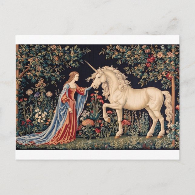 Postal Dame à la licorne (Anverso)
