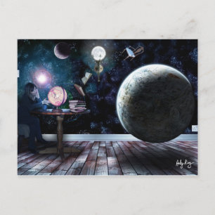 Postal Dame algo de espacio (postal)