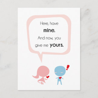 Postal Dame tu corazón