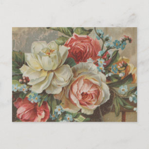 Postal Dame tu corazón Antique Cottagecore Día de San Val