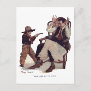 Postal ¡Dame un dinero para las películas!