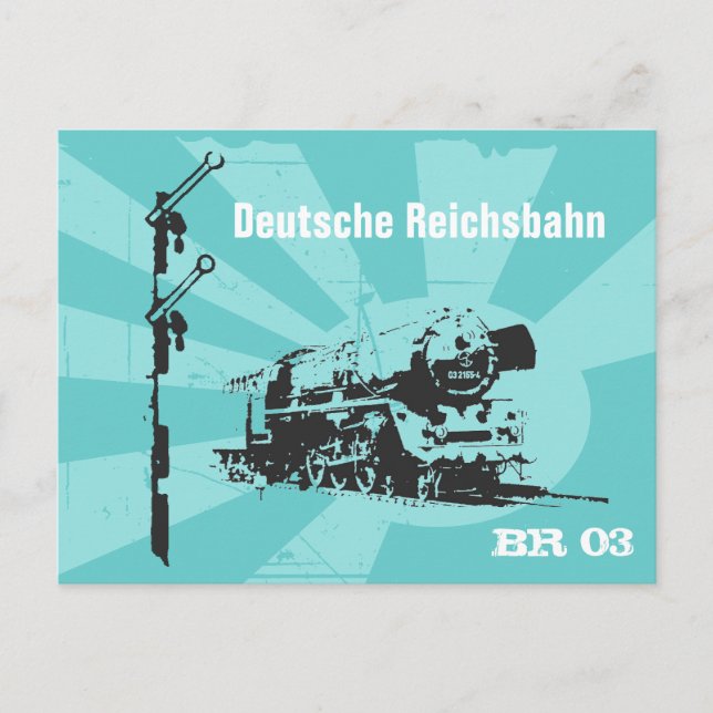 Postal Dampflokdesign Reichsbahn (Anverso)