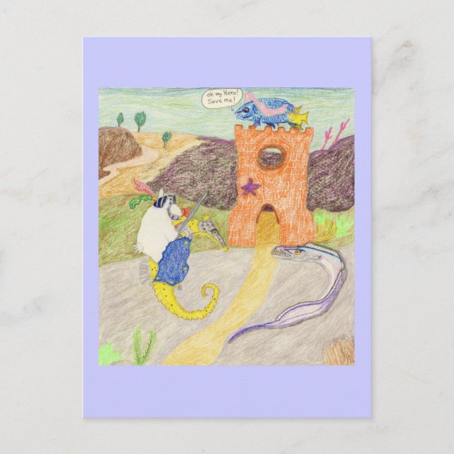 Postal Damsel en peligro (Anverso)