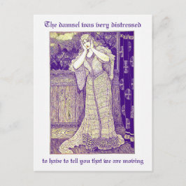 Postal Damsel ventilado en peligro cambio de dirección