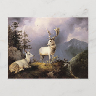 Postal Damwild, Friedrich Gauermann, 1833