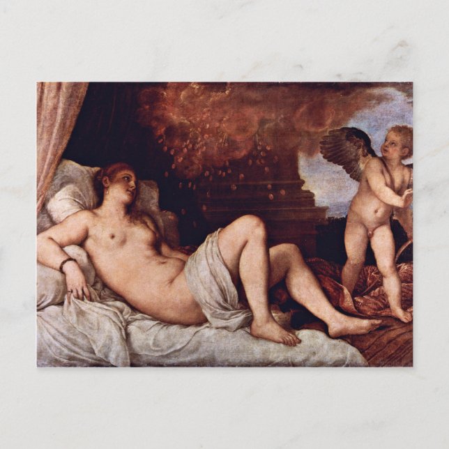 Postal Danae. Por Tizian (Mejor Calidad) (Anverso)