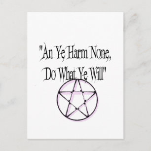 Postal Dañar a ninguno, hacer lo que quieras