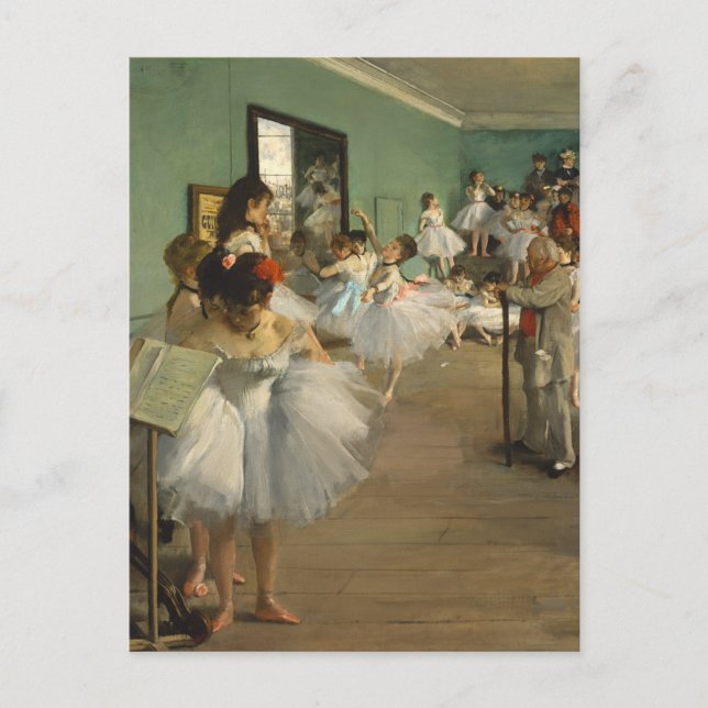 Postal Dance Class Edgar Degas (Anverso)