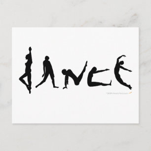 Postal Dance Dancing Silhouette Design