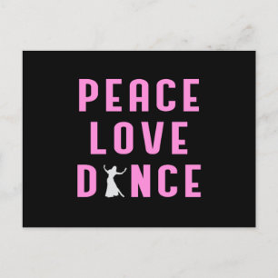 Postal Dance Love Dancing Fiesta Sport Dancer Funny Gift