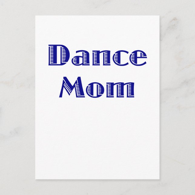 Postal Dance Mom (Anverso)