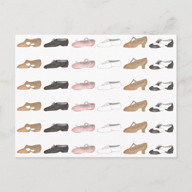 Postal Dance Studio Ballet Tap Jazz Acro Shoes Teacher (Anverso)