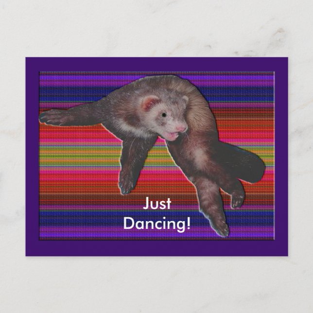 Postal Dancing Ferret (Anverso)