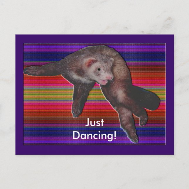 Postal Dancing Ferret (Anverso)