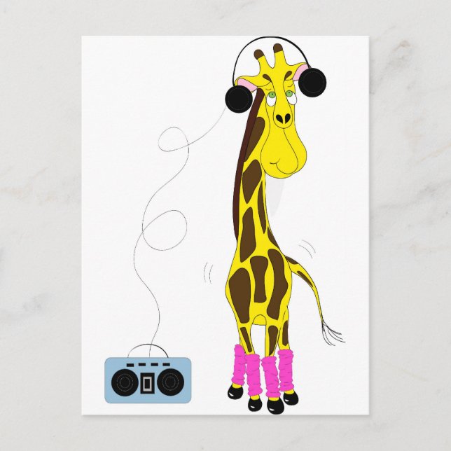 Postal Dancing Giraffe (Anverso)