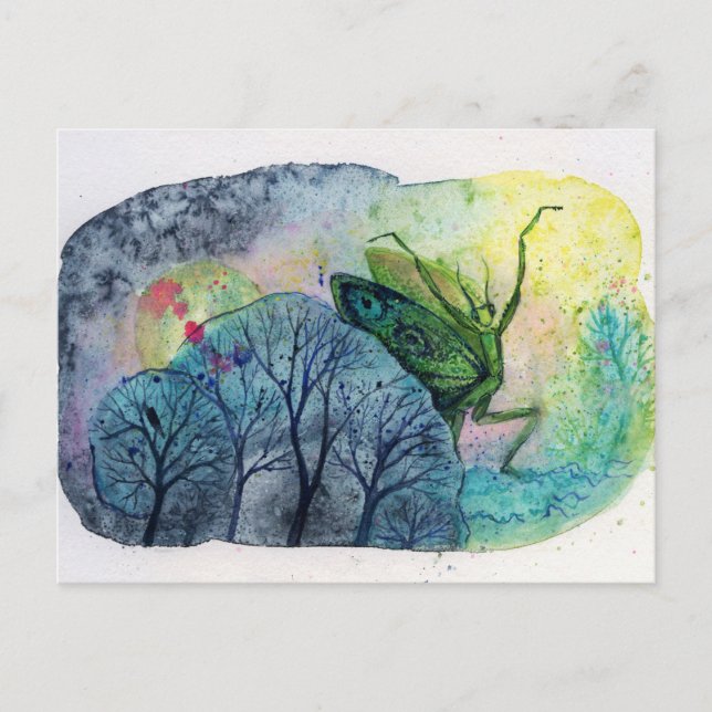 Postal Dancing Mantis (Anverso)