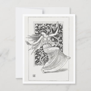 Postal Dancing Nymph Walter Crane Art