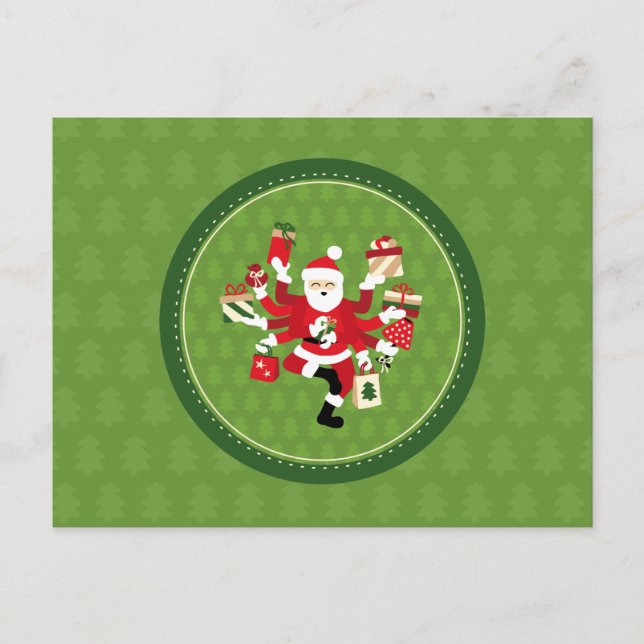 Postal Dancing Shiva Claus (Anverso)