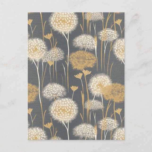 Postal Dandelion Clocks Chiyogami (Anverso)