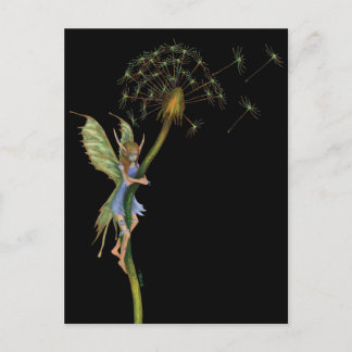 Postal Dandelion Faery (con pintura de guerra)