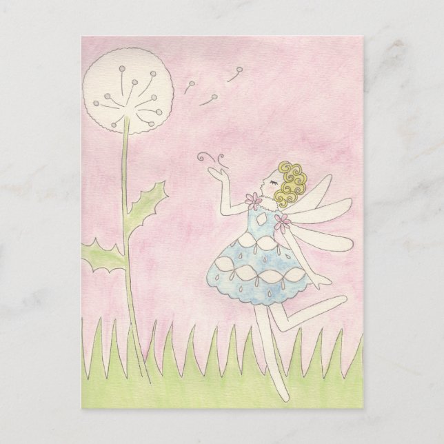 Postal Dandelion Fairy (Anverso)