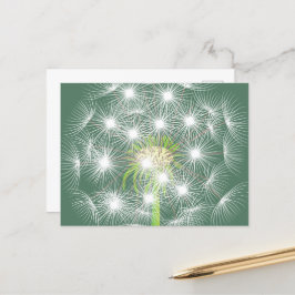 Postal Dandelion Fractal Postcard