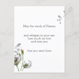 Postal Dandelion Remembriance