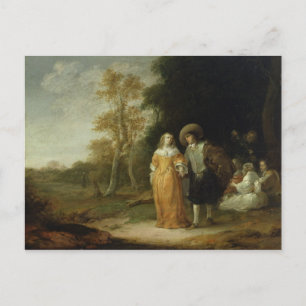 Postal Dando un paseo