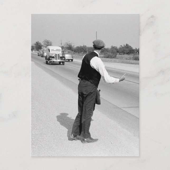 Postal Dando un salto, 1939 (Anverso)