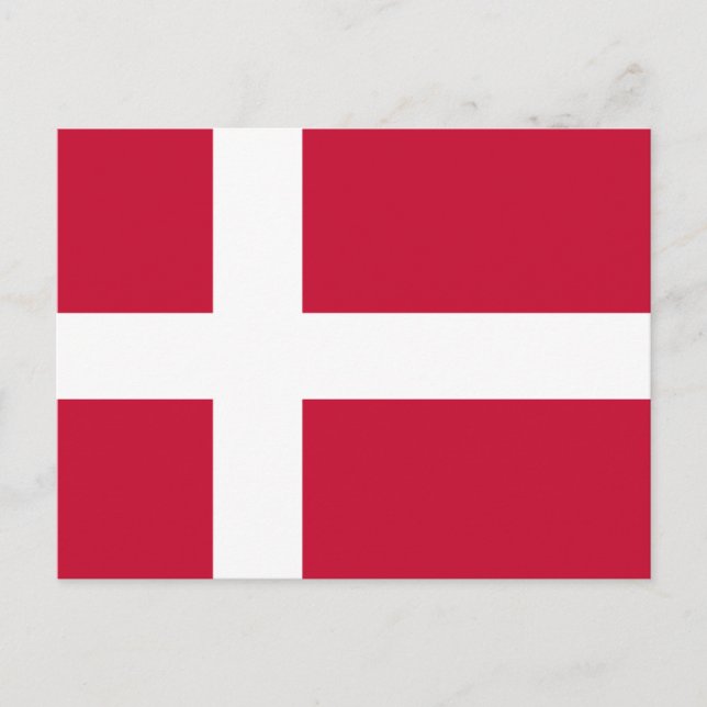 Postal Dänemark Flagge (Anverso)