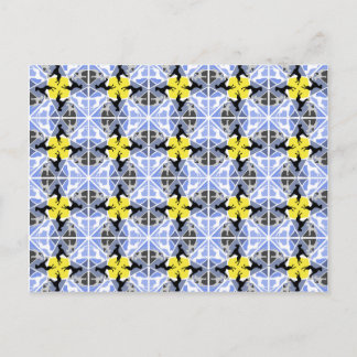 Postal Danes azules amarillos
