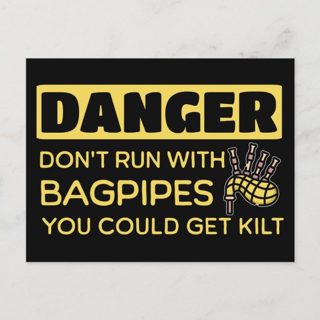 Postal Danger Bagpipe Pun (Anverso)