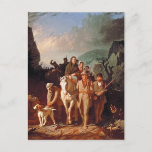 Postal Daniel Boone escolta a los colonos