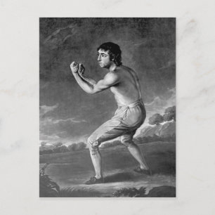 Postal Daniel Mendoza, grabado por Henry Kinsbury, 1789
