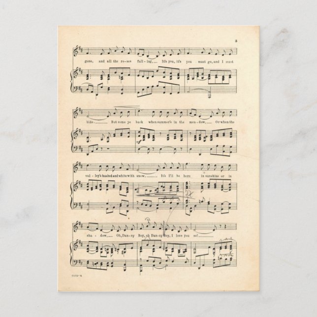 Postal Danny Boy 2 (Anverso)