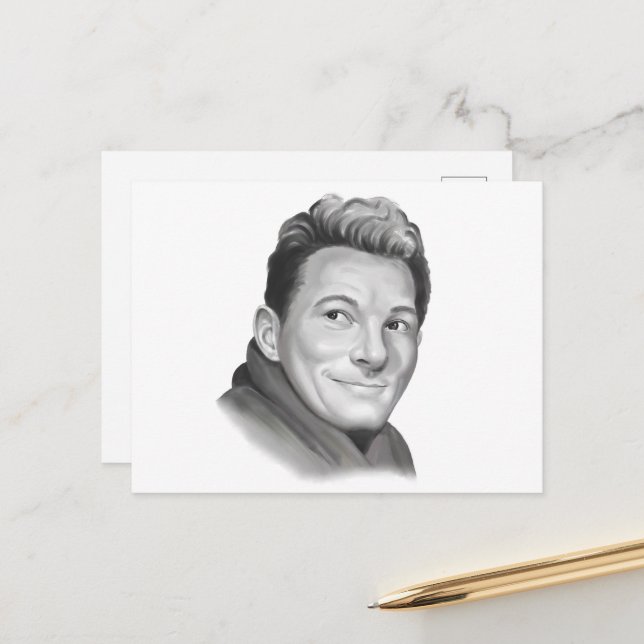 Postal Danny Kaye (Anverso/Reverso In Situ)