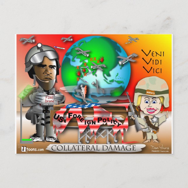 Postal Daño colateral (Anverso)