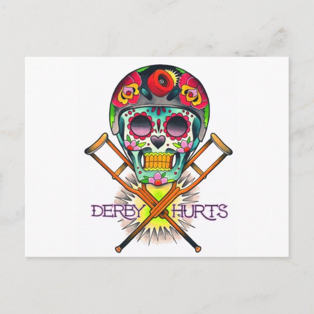 Postal Daños de Derby (Anverso)