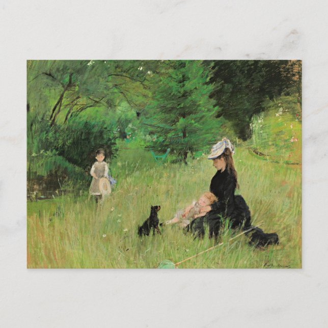 Postal Dans le Parc por Berthe Morisot (Anverso)