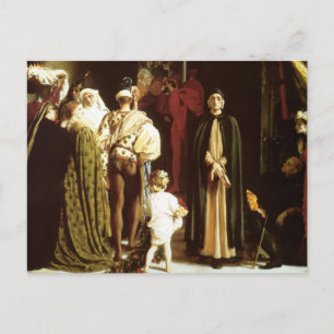 Postal Dante en el exilio