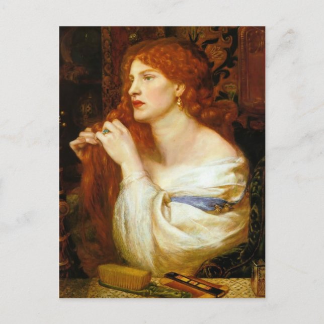 Postal Dante Gabriel Rossetti: Aurelia (Anverso)