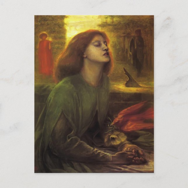Postal Dante Gabriel Rossetti-Beata Beatrix (Anverso)