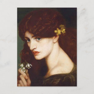 Postal Dante Gabriel Rossetti- Blanzifiore (Gotitas de Ni