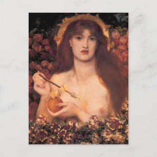 Postal Dante Gabriel Rossetti- Venus Verticordia
