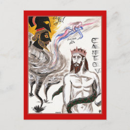 Postal Dante's Inferno, Canto V Postcard